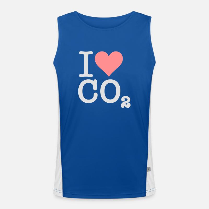 I Love CO2 Men's Functional Contrast Tank Top 