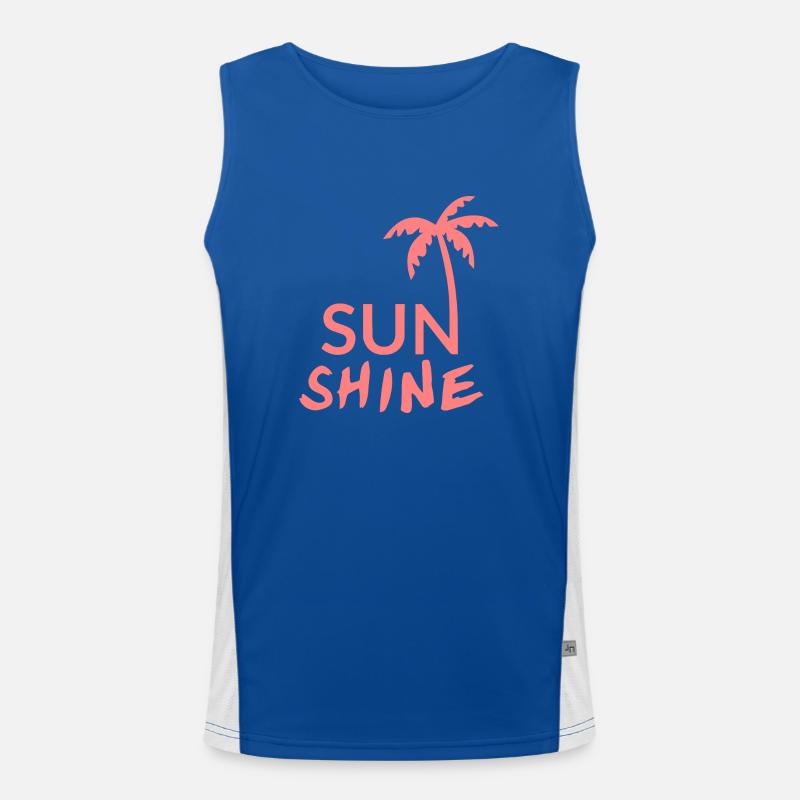 SUN SHINE Funktionelles Kontrast-Tank Top für Männer 