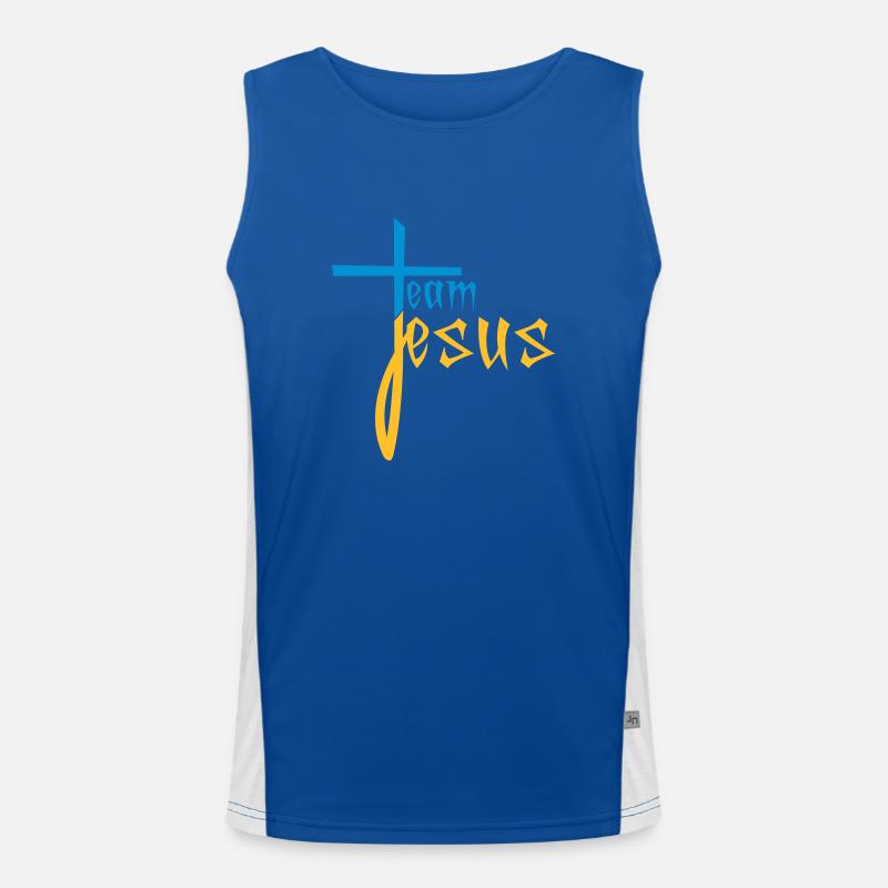 amis équipe équipage jésus croix christ cath Débardeur respirant contrasté Homme 