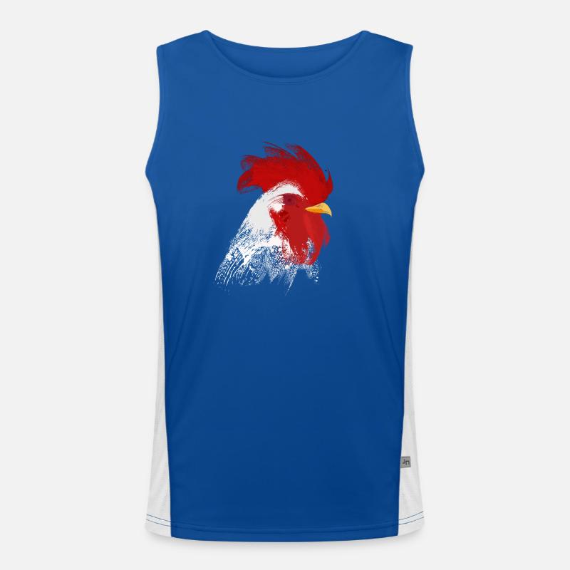 Hahn Funktionelles Kontrast-Tank Top für Männer 