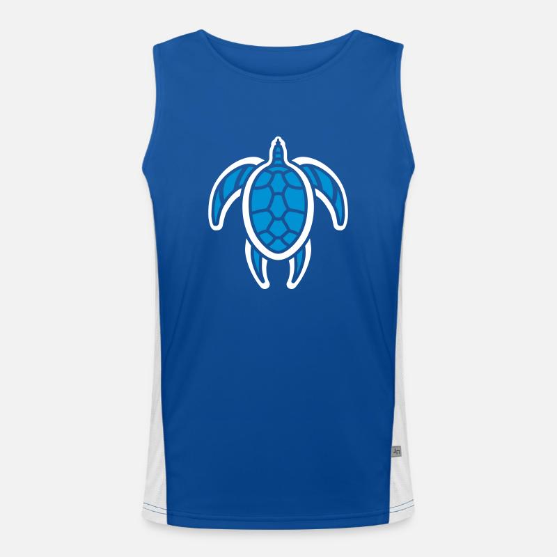 wee turtle Funktionelles Kontrast-Tank Top für Männer 