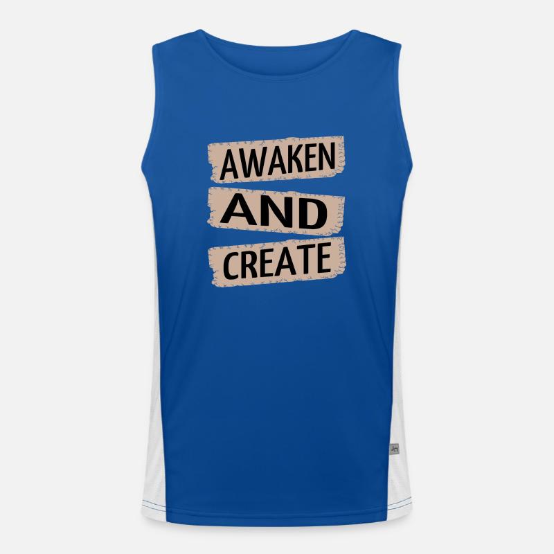 enlightenment quotes innovative ideas statement Funktionelles Kontrast-Tank Top für Männer 