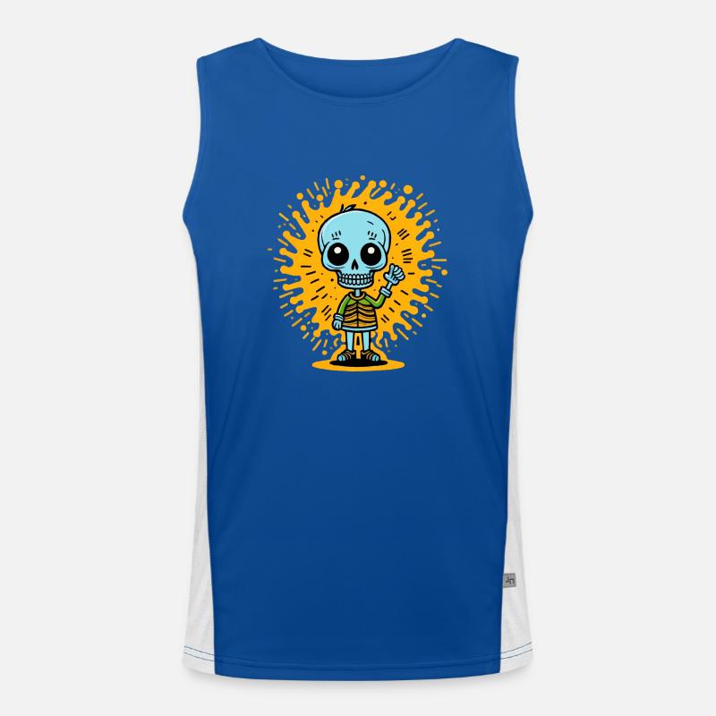 Skeleton Men's Functional Contrast Tank Top 