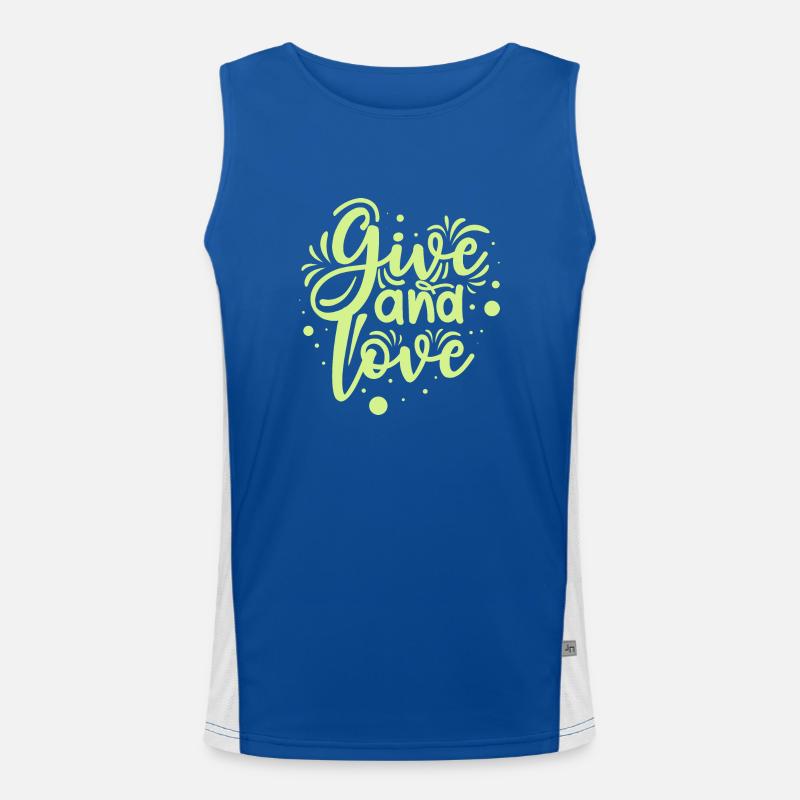 Freundlichkeit Statement Vorbild Geschenk Funktionelles Kontrast-Tank Top für Männer 