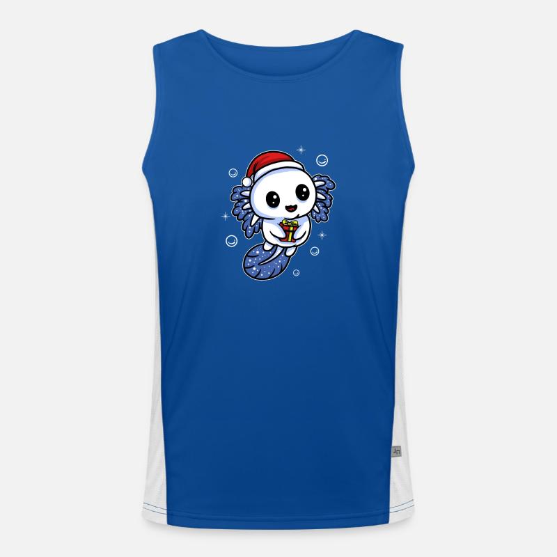 DESIGN DE NOËL AXOLOTL Débardeur respirant contrasté Homme 