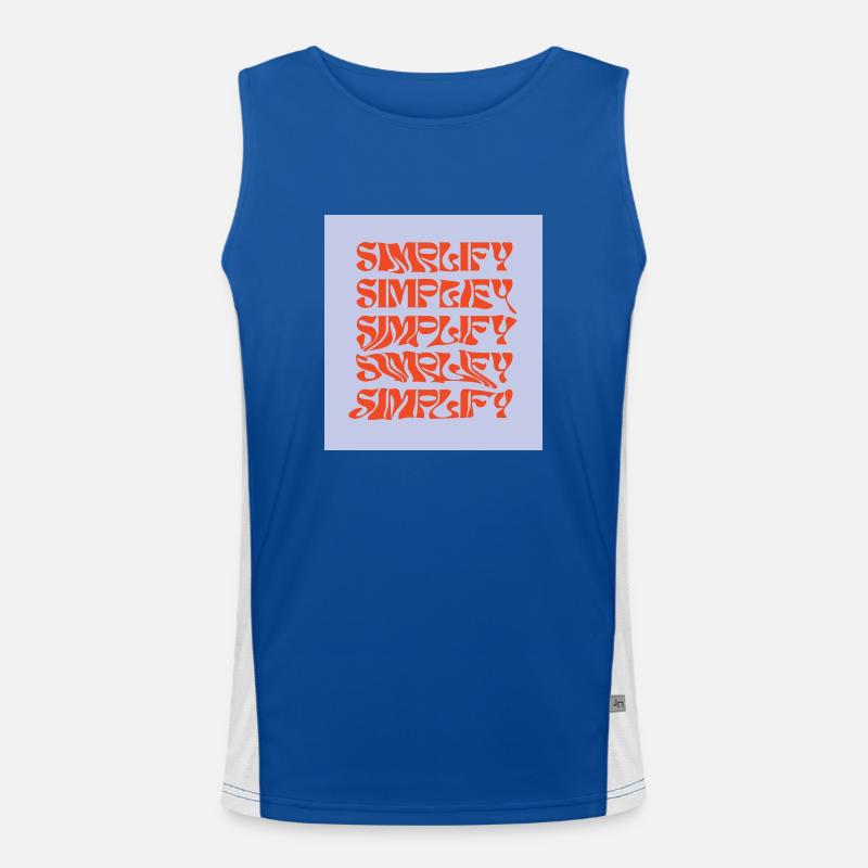 Simplify Men's Functional Contrast Tank Top 