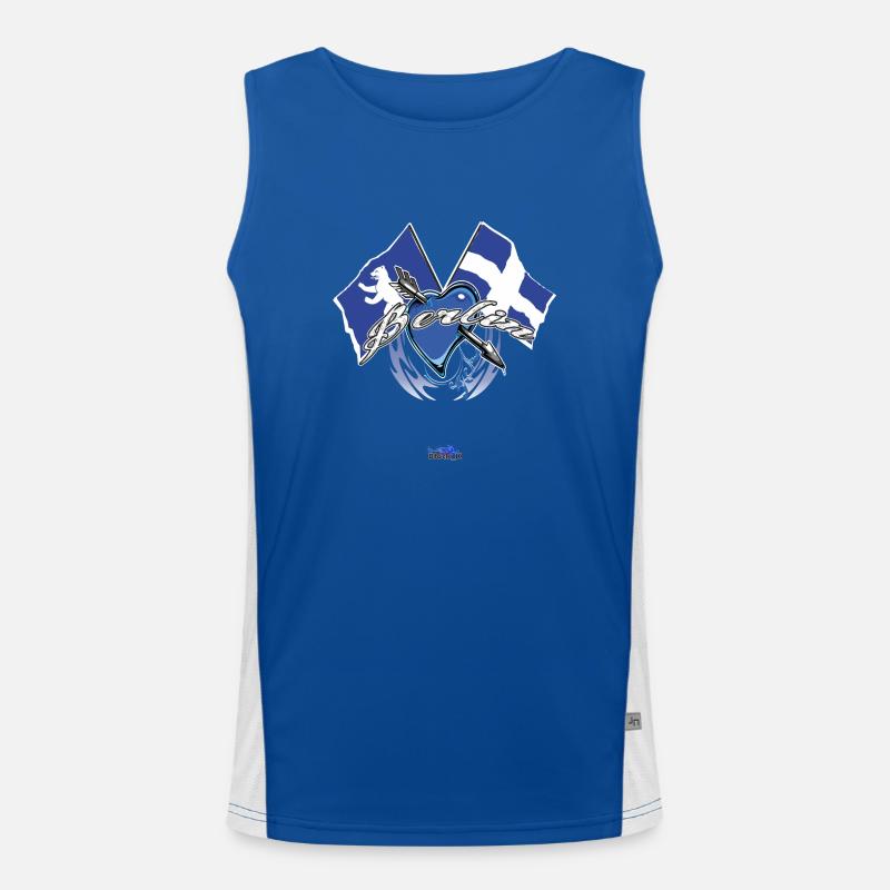 Afficher le drapeau - Berlin Débardeur respirant contrasté Homme 