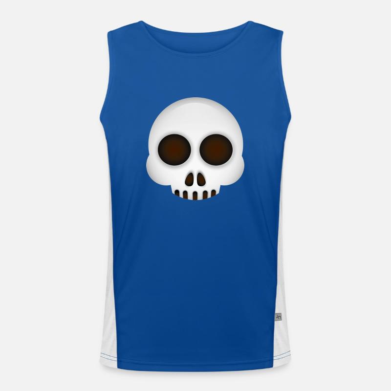 Smiley Skull Débardeur respirant contrasté Homme 