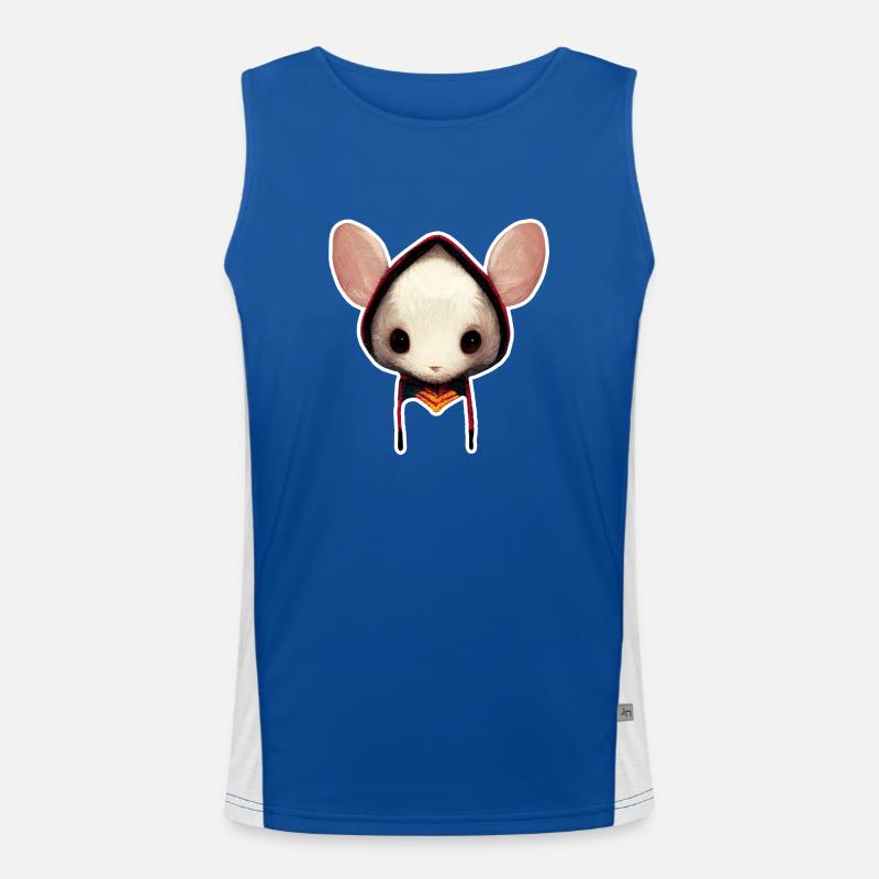Maus-Wanderer Funktionelles Kontrast-Tank Top für Männer 