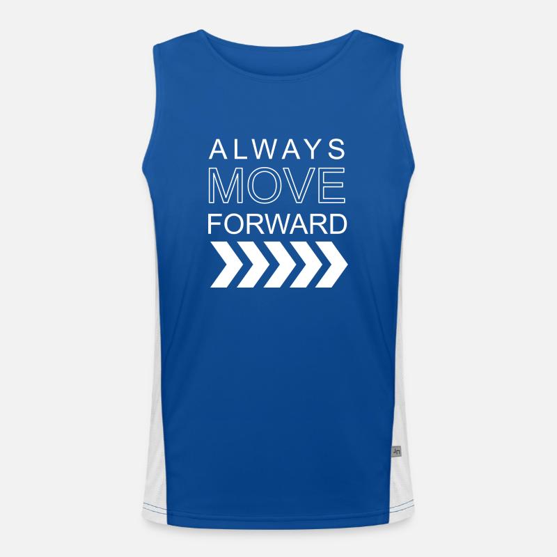 AlwaysMoveForward Funktionelles Kontrast-Tank Top für Männer 