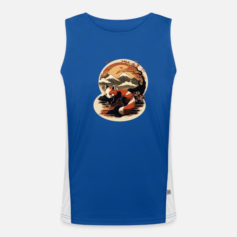 Roter Panda 8 Funktionelles Kontrast-Tank Top für Männer 