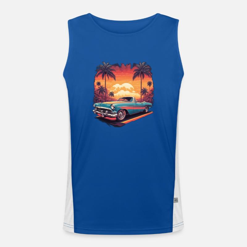 Oldtimer Funktionelles Kontrast-Tank Top für Männer 