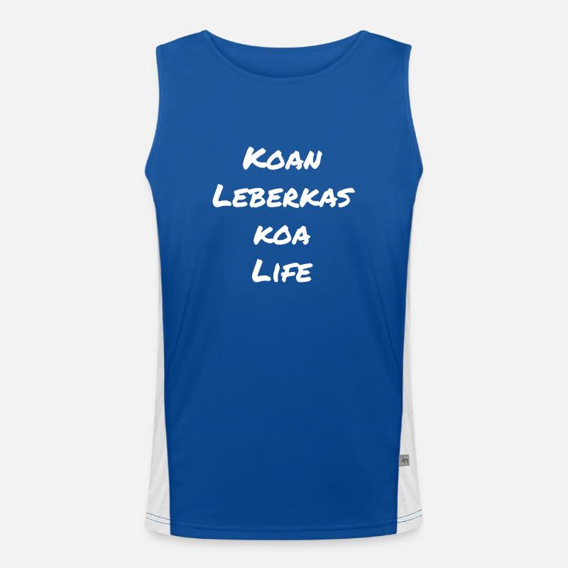 Leberkas Funktionelles Kontrast-Tank Top für Männer 