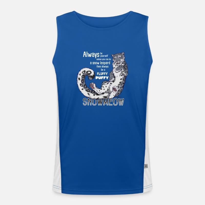 Sei immer du selbst sei Schnneeleopard (f. dunkle Funktionelles Kontrast-Tank Top für Männer 