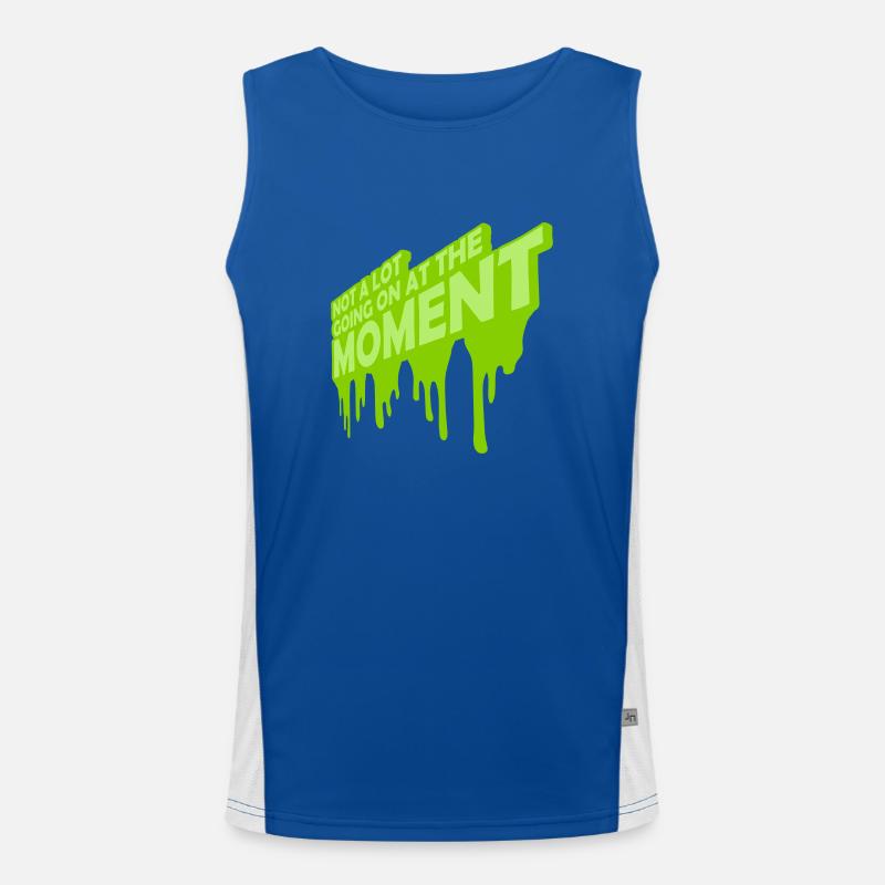 Not much going on Funktionelles Kontrast-Tank Top für Männer 