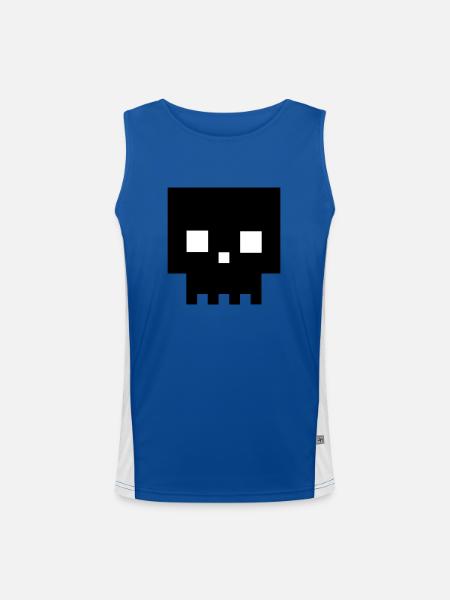 Deadhead - Men's Functional Contrast Tank Top  - royal/white