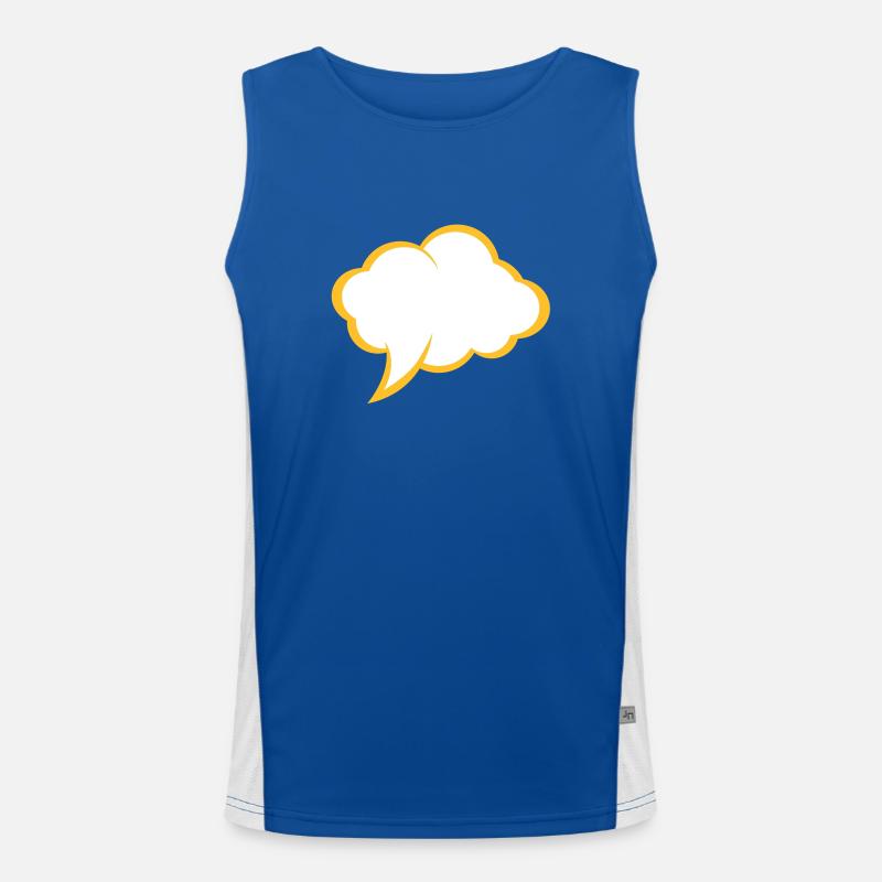 Comic speech bubble Men's Functional Contrast Tank Top 