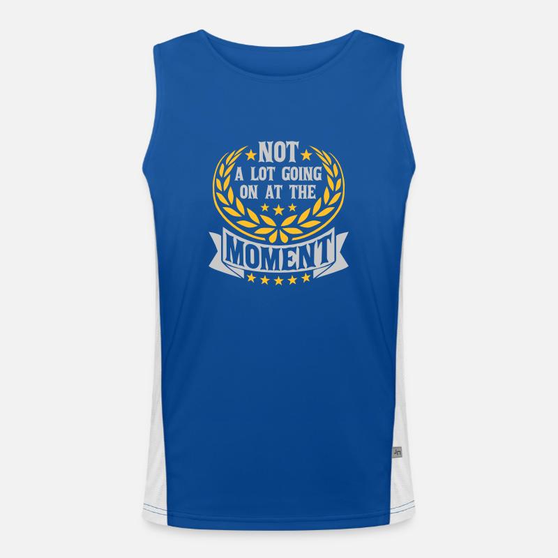 Not much going on Funktionelles Kontrast-Tank Top für Männer 