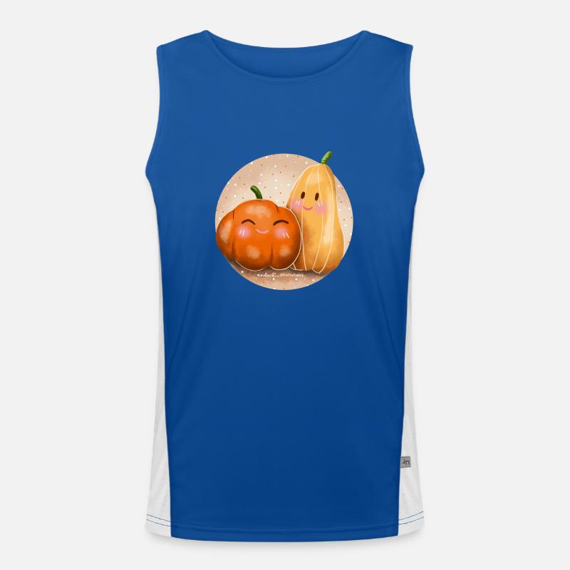 Kürbis Freunde Funktionelles Kontrast-Tank Top für Männer 