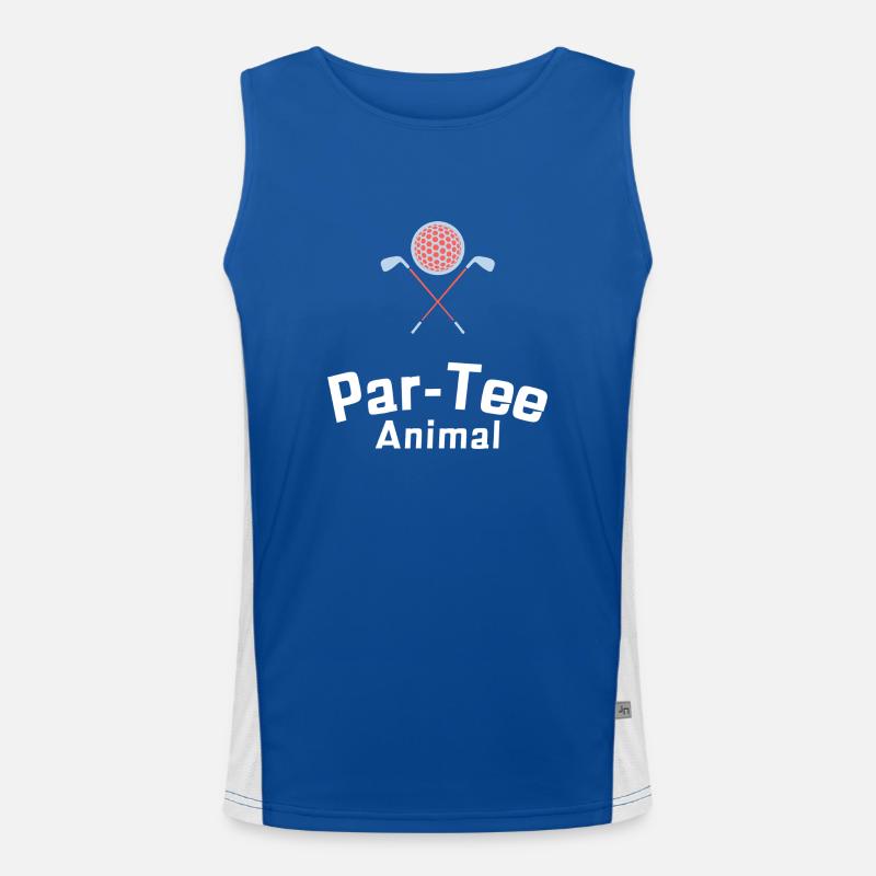 Par-Tee Tier Funktionelles Kontrast-Tank Top für Männer 