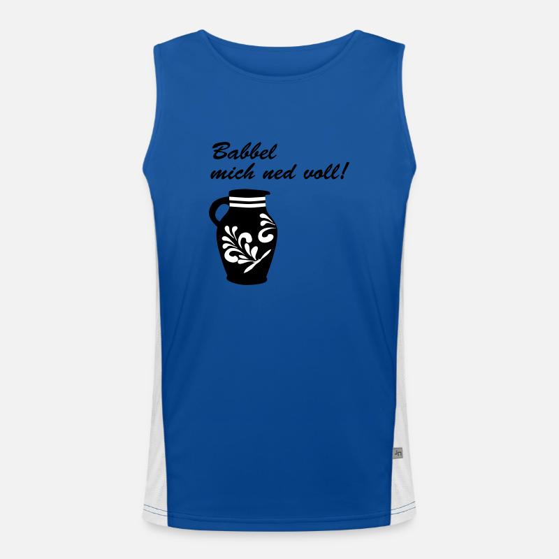 Babbel mich ned voll! #Bembel Funktionelles Kontrast-Tank Top für Männer 