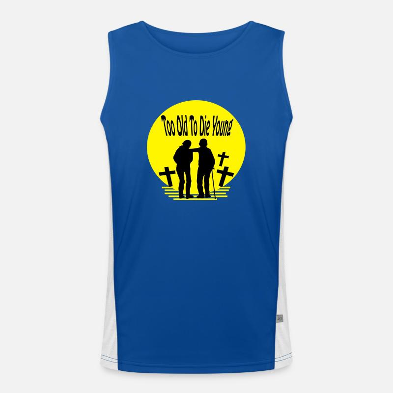 too old to die young Men's Functional Contrast Tank Top 
