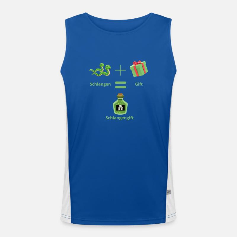 Schlangengift Funktionelles Kontrast-Tank Top für Männer 