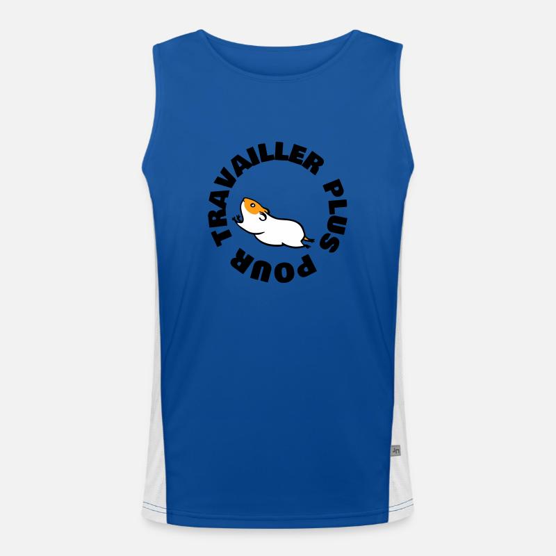 TRAVAILLER PLUS POUR Débardeur respirant contrasté Homme 