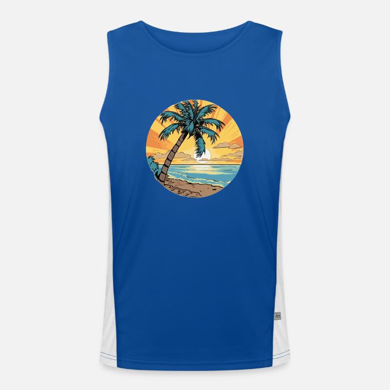 Forever ready for vacation:) Men's Functional Contrast Tank Top 