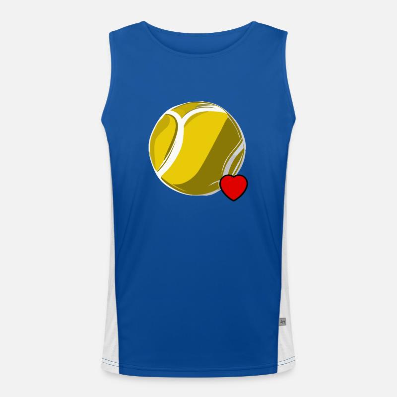 Liebe Tennis Funktionelles Kontrast-Tank Top für Männer 