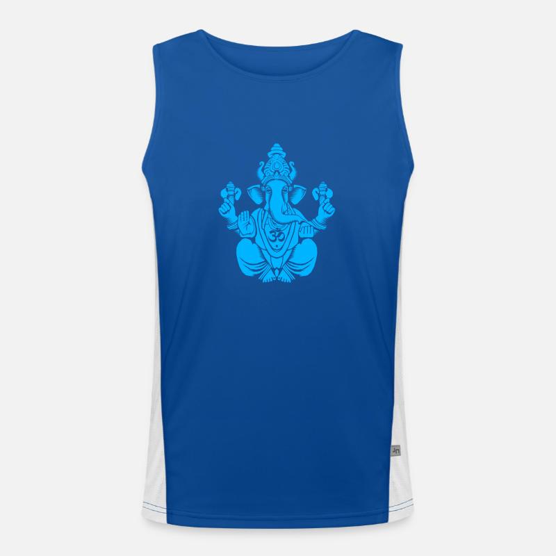 Blue Ganesh Men's Functional Contrast Tank Top 