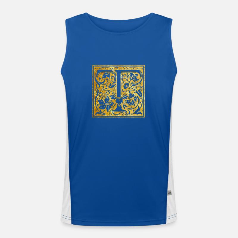 Monogramme T Débardeur respirant contrasté Homme 