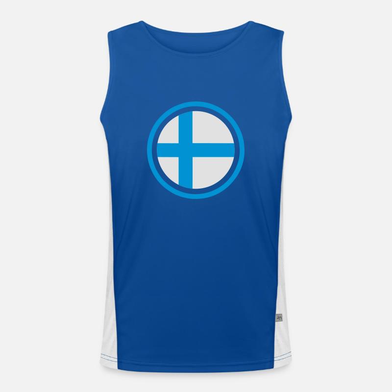 Finland Emblem Men's Functional Contrast Tank Top 