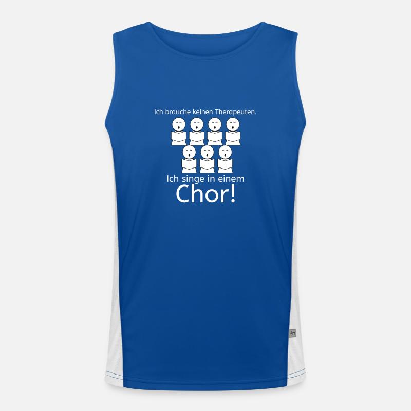 Ich brauche keineTherapie Funktionelles Kontrast-Tank Top für Männer 