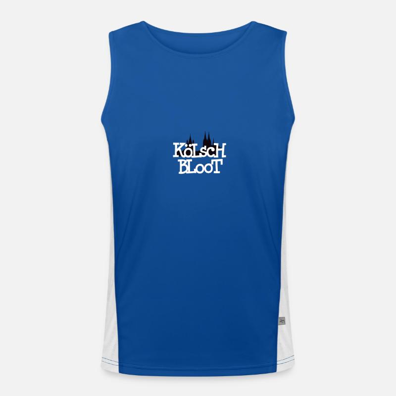 Kölsch Bloot Funktionelles Kontrast-Tank Top für Männer 