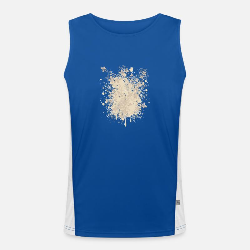 Vector background eu Men's Functional Contrast Tank Top 