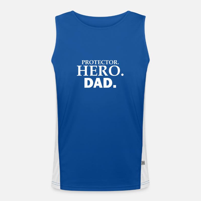 PROTECTOR HERO DAD Men's Functional Contrast Tank Top 