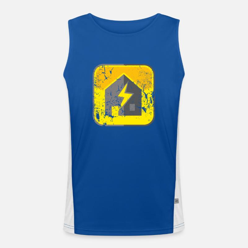 symbol50_dd_used Men's Functional Contrast Tank Top 