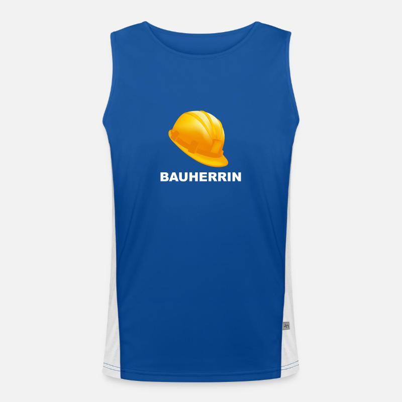 Bauherr Bauhelm Funktionelles Kontrast-Tank Top für Männer 
