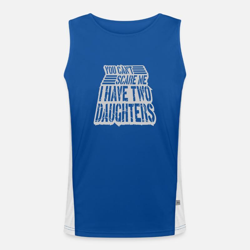 I have two daughters Funktionelles Kontrast-Tank Top für Männer 