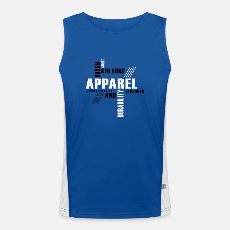 AUTHENTISCHE URBANE KULTUR Funktionelles Kontrast-Tank Top für Männer 