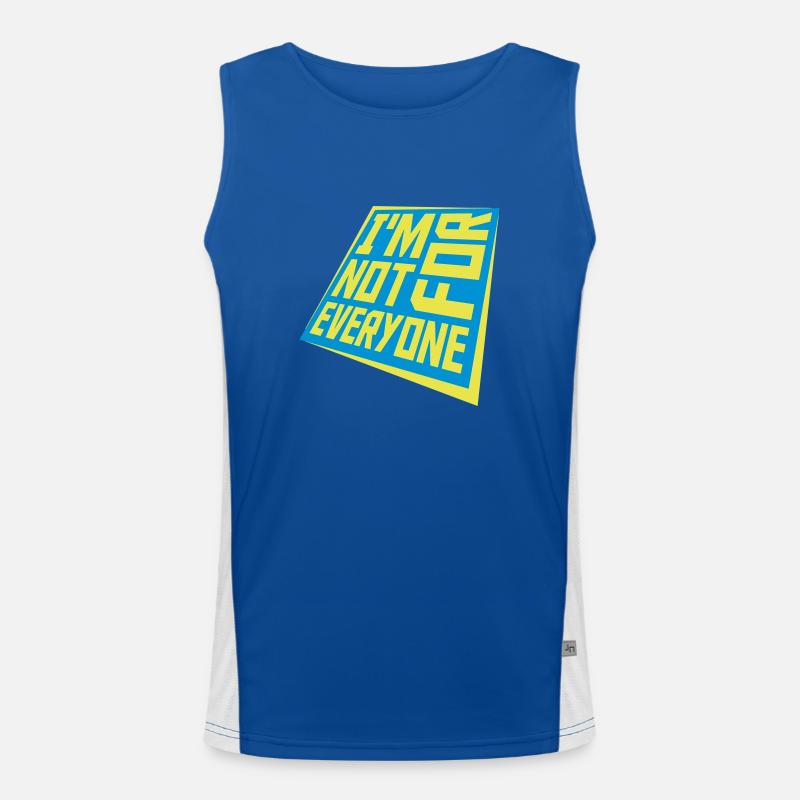 Im not for everyone Funktionelles Kontrast-Tank Top für Männer 