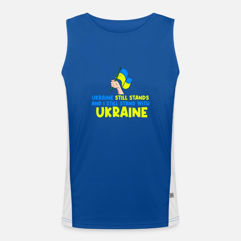 I am still a supporter Ukraine Men's Functional Contrast Tank Top 