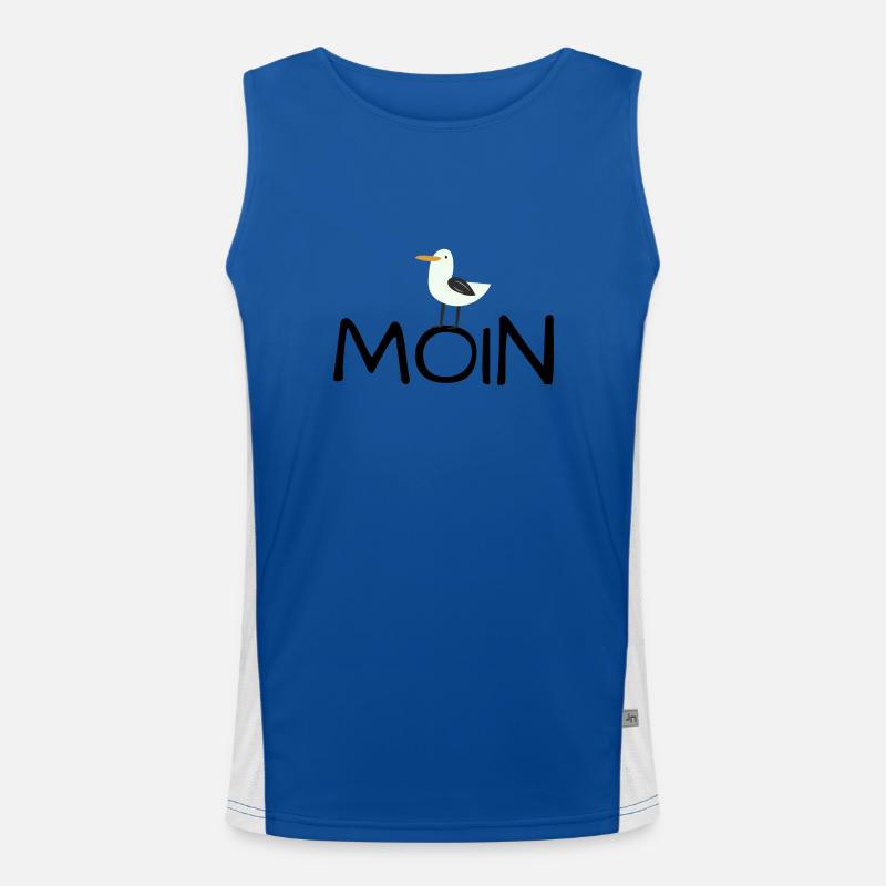 moin moewe 1 Funktionelles Kontrast-Tank Top für Männer 