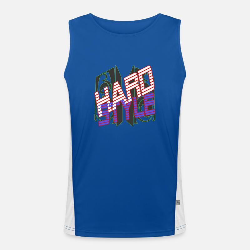 Hardstyle mit Lautsprechern Funktionelles Kontrast-Tank Top für Männer 