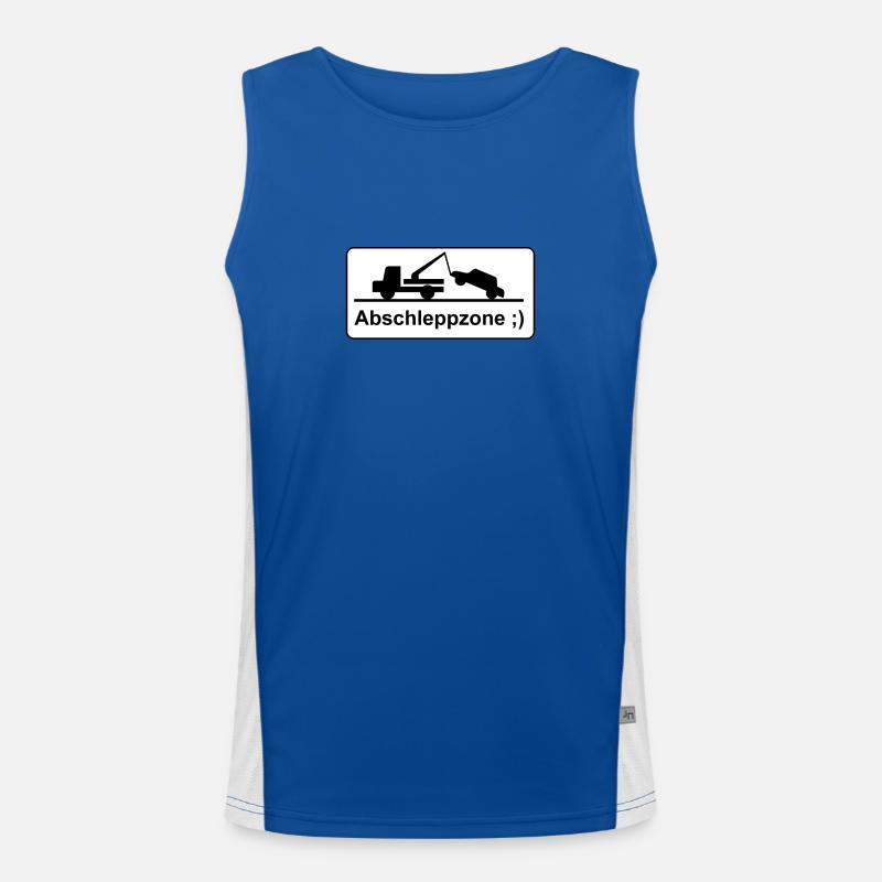 Abschleppzone ;) Funktionelles Kontrast-Tank Top für Männer 