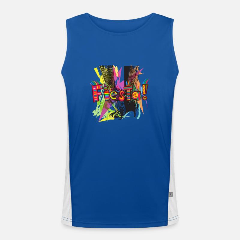 Fiesta ! Débardeur respirant contrasté Homme 