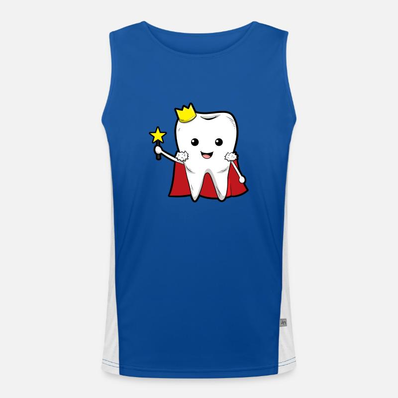 Dentist Dental Assistant Tooth Fairy I Gift Men's Functional Contrast Tank Top 
