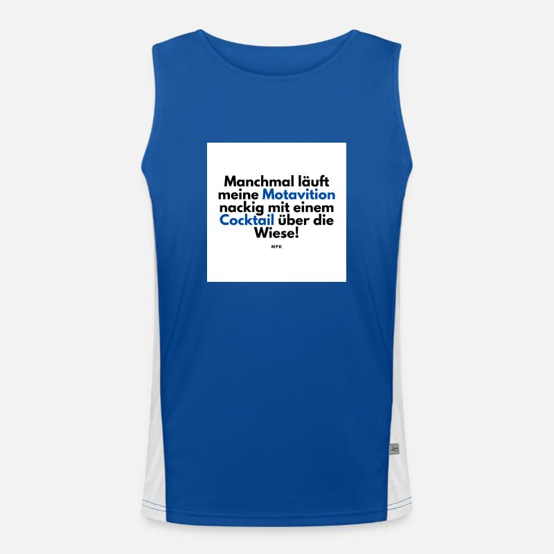Motivation Funktionelles Kontrast-Tank Top für Männer 