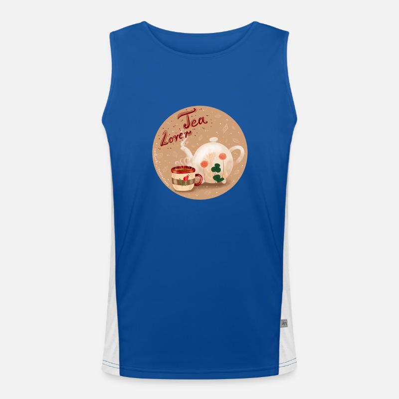 Tea lovers Men's Functional Contrast Tank Top 